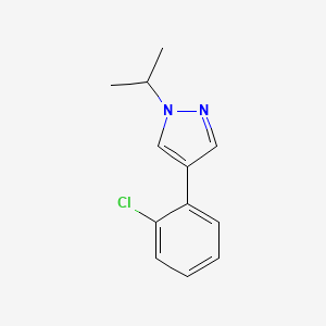 molecular formula C12H13ClN2 B7601043 4-(2-Chlorophenyl)-1-propan-2-ylpyrazole 