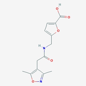 5-[[[2-(3,5-Dimethyl-1,2-oxazol-4-yl)acetyl]amino]methyl]furan-2-carboxylic acid