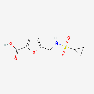 5-[(Cyclopropylsulfonylamino)methyl]furan-2-carboxylic acid