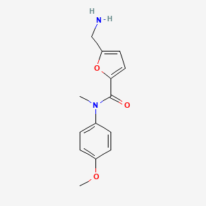 5-(aminomethyl)-N-(4-methoxyphenyl)-N-methylfuran-2-carboxamide