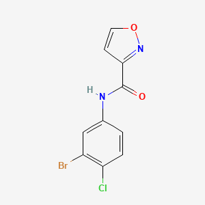 N-(3-bromo-4-chlorophenyl)-1,2-oxazole-3-carboxamide