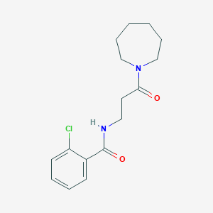 N-[3-(azepan-1-yl)-3-oxopropyl]-2-chlorobenzamide