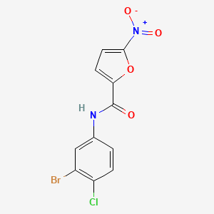 N-(3-bromo-4-chlorophenyl)-5-nitrofuran-2-carboxamide