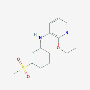 N-(3-methylsulfonylcyclohexyl)-2-propan-2-yloxypyridin-3-amine