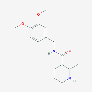 N-[(3,4-dimethoxyphenyl)methyl]-2-methylpiperidine-3-carboxamide