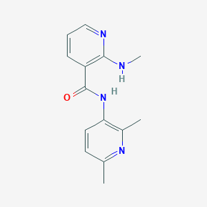 molecular formula C14H16N4O B7601211 N-(2,6-dimethylpyridin-3-yl)-2-(methylamino)pyridine-3-carboxamide 