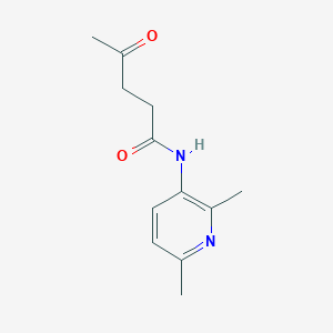 molecular formula C12H16N2O2 B7601218 N-(2,6-dimethylpyridin-3-yl)-4-oxopentanamide 