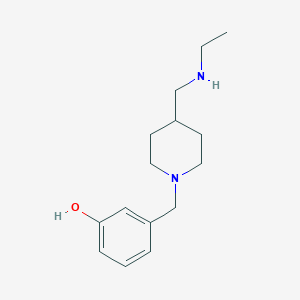 molecular formula C15H24N2O B7601241 3-[[4-(Ethylaminomethyl)piperidin-1-yl]methyl]phenol 