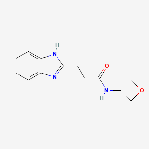 3-(1H-benzimidazol-2-yl)-N-(oxetan-3-yl)propanamide