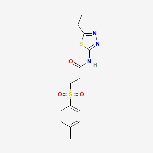 N-(5-ethyl-1,3,4-thiadiazol-2-yl)-3-[(4-methylphenyl)sulfonyl]propanamide