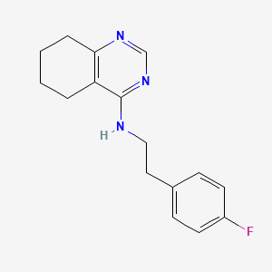 molecular formula C16H18FN3 B7601328 N-[2-(4-fluorophenyl)ethyl]-5,6,7,8-tetrahydroquinazolin-4-amine 