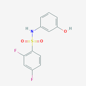 2,4-difluoro-N-(3-hydroxyphenyl)benzenesulfonamide