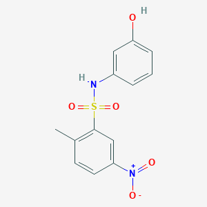 N-(3-hydroxyphenyl)-2-methyl-5-nitrobenzenesulfonamide