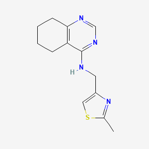 N-[(2-methyl-1,3-thiazol-4-yl)methyl]-5,6,7,8-tetrahydroquinazolin-4-amine