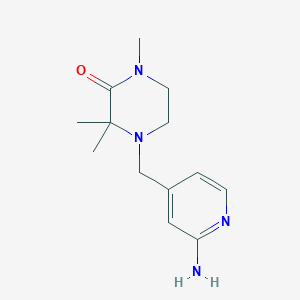 4-[(2-Aminopyridin-4-yl)methyl]-1,3,3-trimethylpiperazin-2-one