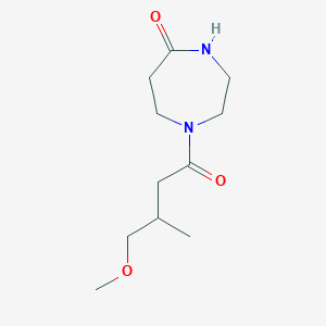 molecular formula C11H20N2O3 B7601474 1-(4-Methoxy-3-methylbutanoyl)-1,4-diazepan-5-one 