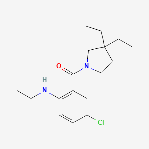 [5-Chloro-2-(ethylamino)phenyl]-(3,3-diethylpyrrolidin-1-yl)methanone