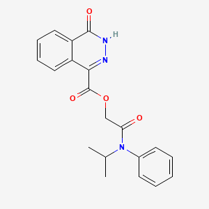 molecular formula C20H19N3O4 B7601505 [2-oxo-2-(N-propan-2-ylanilino)ethyl] 4-oxo-3H-phthalazine-1-carboxylate 