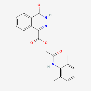 [2-(2,6-dimethylanilino)-2-oxoethyl] 4-oxo-3H-phthalazine-1-carboxylate