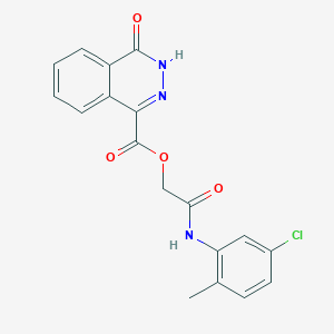 [2-(5-chloro-2-methylanilino)-2-oxoethyl] 4-oxo-3H-phthalazine-1-carboxylate