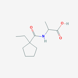 2-[(1-Ethylcyclopentanecarbonyl)amino]propanoic acid