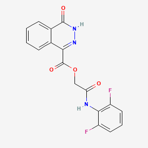 [2-(2,6-difluoroanilino)-2-oxoethyl] 4-oxo-3H-phthalazine-1-carboxylate