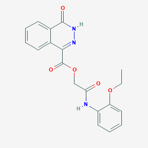 molecular formula C19H17N3O5 B7601544 [2-(2-ethoxyanilino)-2-oxoethyl] 4-oxo-3H-phthalazine-1-carboxylate 