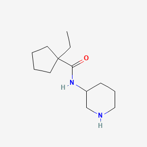 molecular formula C13H24N2O B7601564 1-ethyl-N-piperidin-3-ylcyclopentane-1-carboxamide 