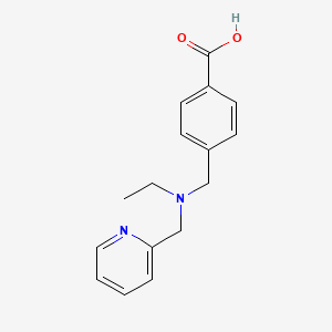 molecular formula C16H18N2O2 B7601576 4-[[Ethyl(pyridin-2-ylmethyl)amino]methyl]benzoic acid 