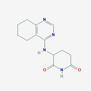 molecular formula C13H16N4O2 B7601625 3-(5,6,7,8-Tetrahydroquinazolin-4-ylamino)piperidine-2,6-dione 