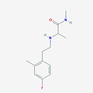 2-[2-(4-fluoro-2-methylphenyl)ethylamino]-N-methylpropanamide