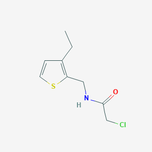 2-chloro-N-[(3-ethylthiophen-2-yl)methyl]acetamide