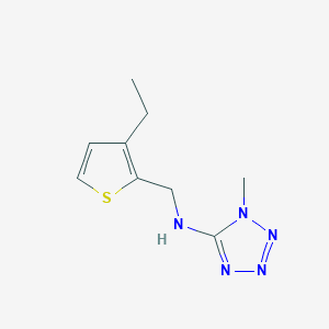 N-[(3-ethylthiophen-2-yl)methyl]-1-methyltetrazol-5-amine