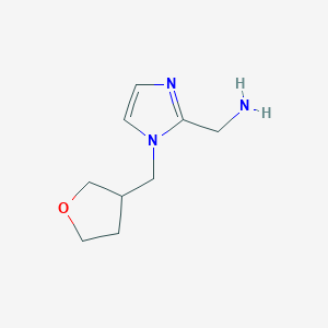 [1-(Oxolan-3-ylmethyl)imidazol-2-yl]methanamine