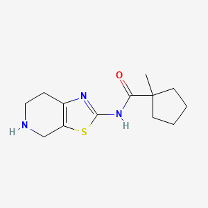 molecular formula C13H19N3OS B7601723 1-methyl-N-(4,5,6,7-tetrahydro-[1,3]thiazolo[5,4-c]pyridin-2-yl)cyclopentane-1-carboxamide 