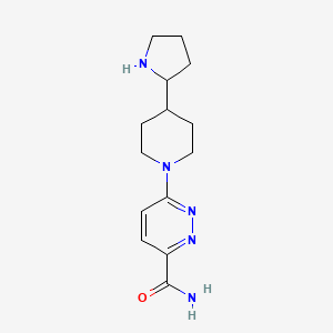 6-(4-Pyrrolidin-2-ylpiperidin-1-yl)pyridazine-3-carboxamide