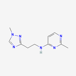 2-methyl-N-[2-(1-methyl-1,2,4-triazol-3-yl)ethyl]pyrimidin-4-amine