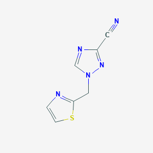 1-(1,3-Thiazol-2-ylmethyl)-1,2,4-triazole-3-carbonitrile