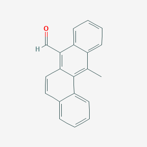 molecular formula C20H14O B076018 12-Methylbenz(a)anthracene-7-carboxaldehyde CAS No. 13345-61-4