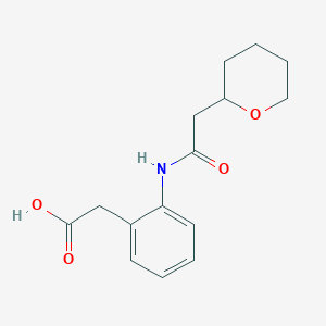 2-[2-[[2-(Oxan-2-yl)acetyl]amino]phenyl]acetic acid