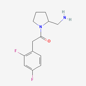 1-[2-(Aminomethyl)pyrrolidin-1-yl]-2-(2,4-difluorophenyl)ethanone