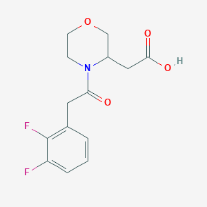 2-[4-[2-(2,3-Difluorophenyl)acetyl]morpholin-3-yl]acetic acid