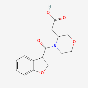 2-[4-(2,3-Dihydro-1-benzofuran-3-carbonyl)morpholin-3-yl]acetic acid