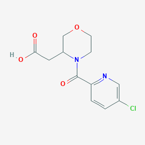 2-[4-(5-Chloropyridine-2-carbonyl)morpholin-3-yl]acetic acid