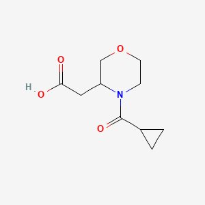 2-[4-(Cyclopropanecarbonyl)morpholin-3-yl]acetic acid