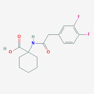 1-[[2-(3,4-Difluorophenyl)acetyl]amino]cyclohexane-1-carboxylic acid