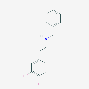 molecular formula C15H15F2N B7602094 N-benzyl-2-(3,4-difluorophenyl)ethanamine 