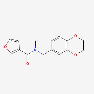 N-(2,3-dihydro-1,4-benzodioxin-6-ylmethyl)-N-methylfuran-3-carboxamide