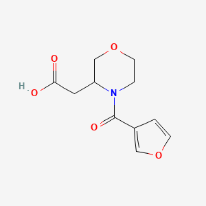 2-[4-(Furan-3-carbonyl)morpholin-3-yl]acetic acid