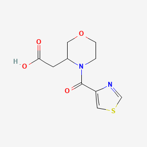 2-[4-(1,3-Thiazole-4-carbonyl)morpholin-3-yl]acetic acid